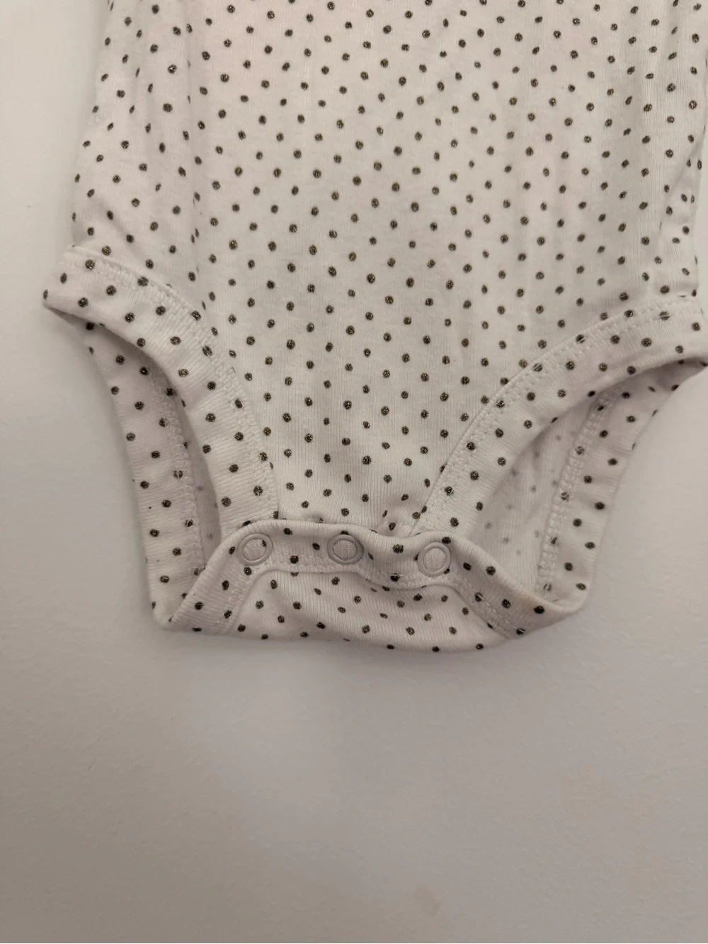 Carters just one you long sleeve polka dot babygirl bodysuit